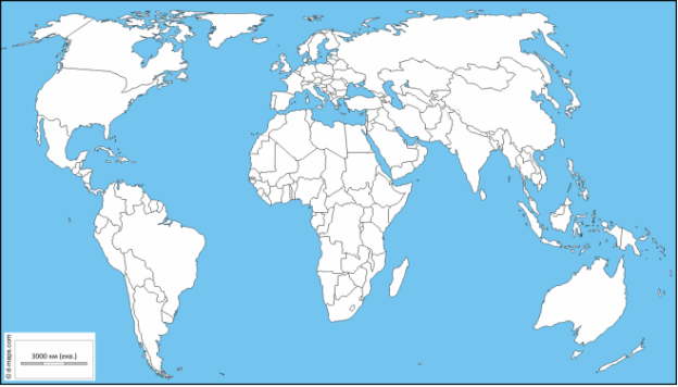 Картинки по запросу "контурна карта світу"